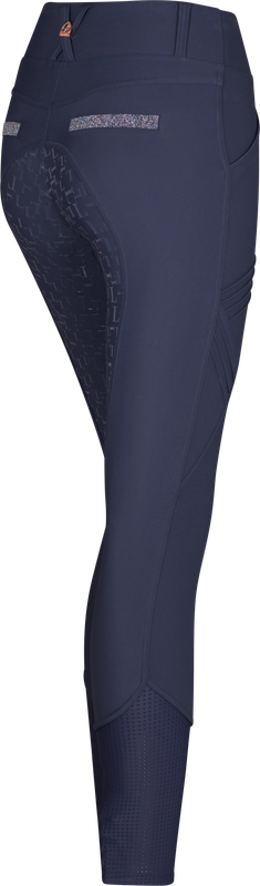 Legging d’équitation LAMÉE Compression Lux – Fond intégral Bling Twilight