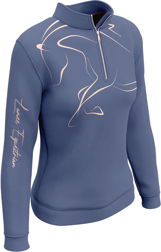LAMÉE Velvet Dusk UV Premium Performance Riding LS Shirt