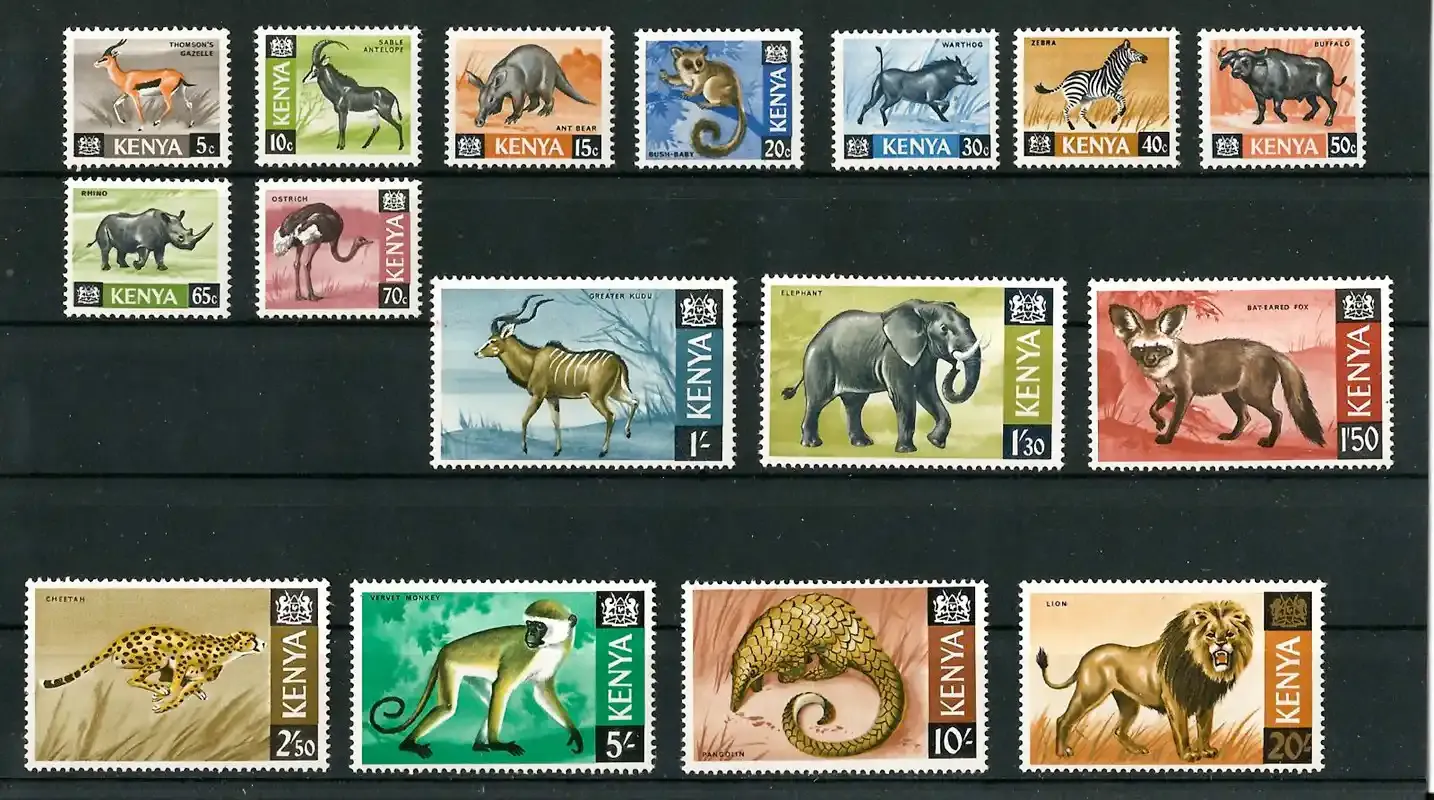 Kenya 1966-69 (MNH) Wildlife Definitives