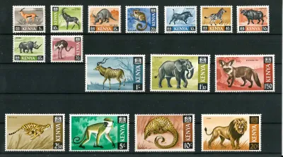 Kenya 1966-69 (MNH) Wildlife Definitives
