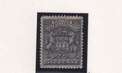 1892 B.S.A, Coat of Arms - Thin-wove "Value." 1p MM