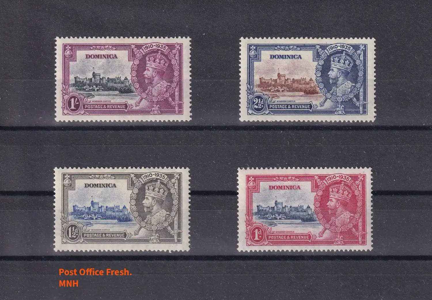 Dominica 1935. The 25th Anniversary of the Coronation of King George V. MNH