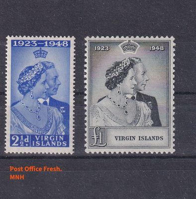 British Virgin Islands, 1948: Silver Wedding Anniversary - HM King George V and Queen Elizabeth, MNH