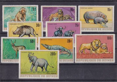 Guinea 1968 African Fauna, Mammals