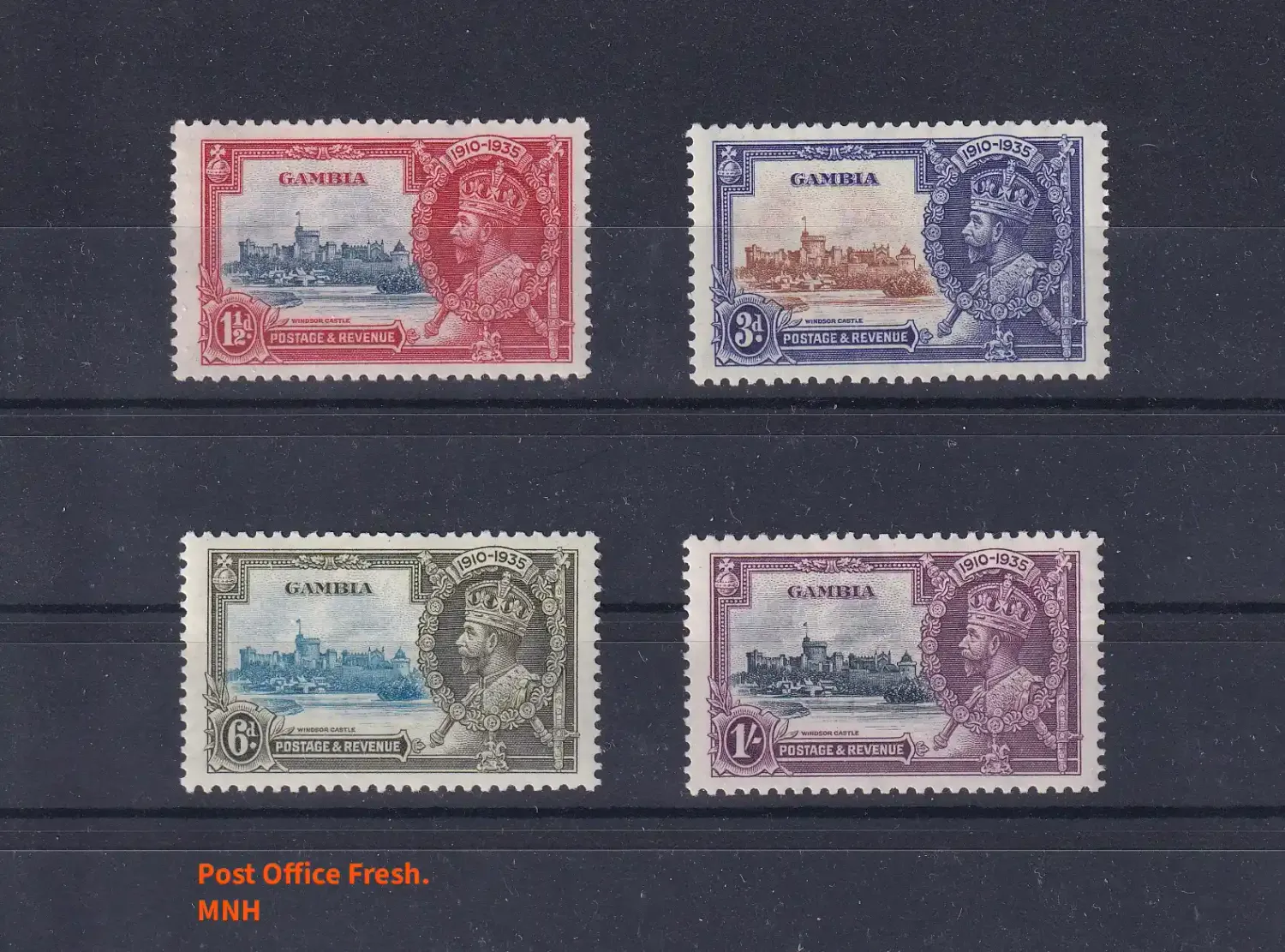 Gambia 1935 The 25th Anniversary of the Reign of King George V. MNH
