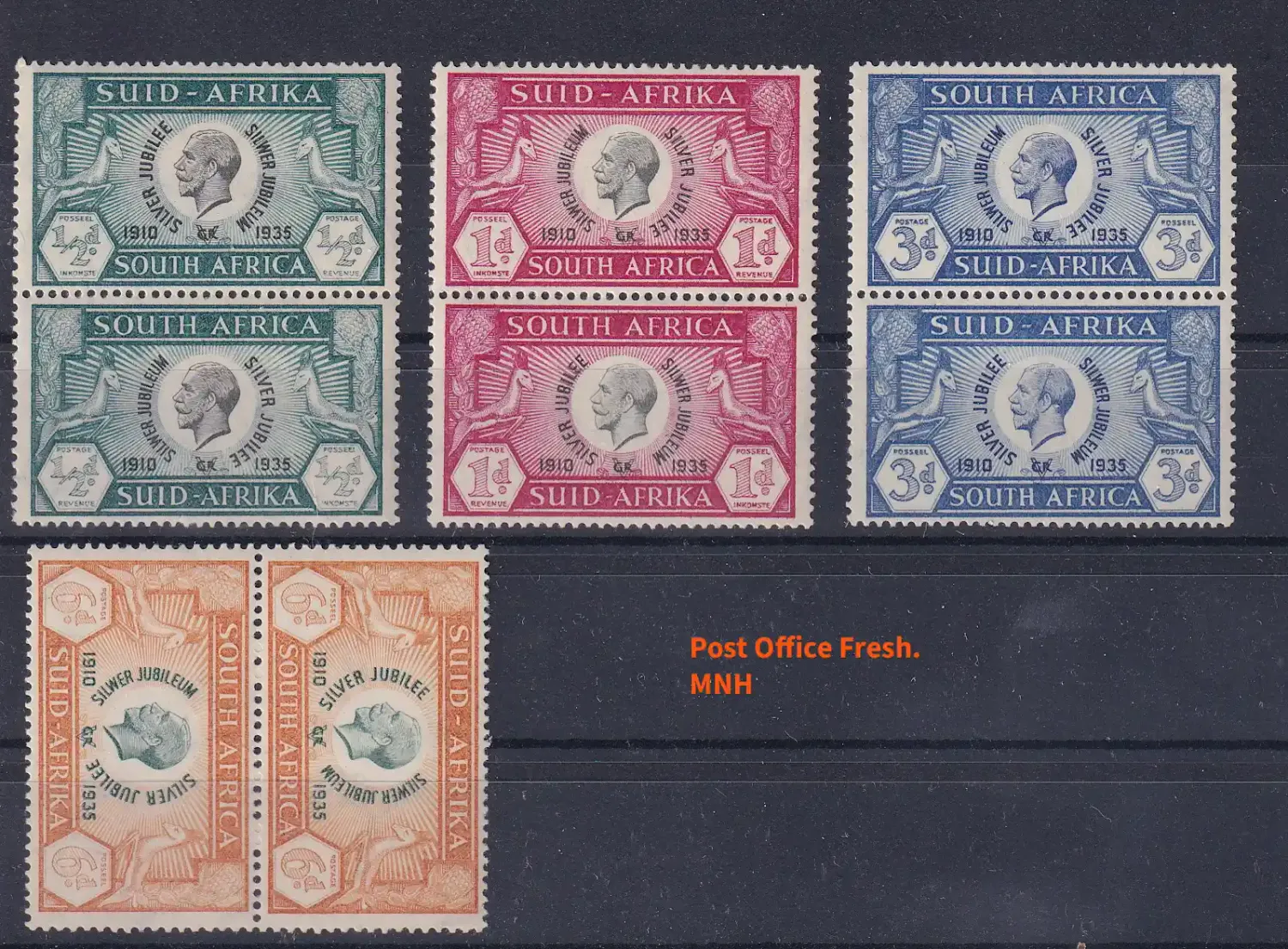 South Africa, 1935. The 25th Anniversary of the Inauguration of George V. MNH