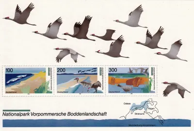 Germany 1996. German Parks of Nature Sheet. Birds. MNH