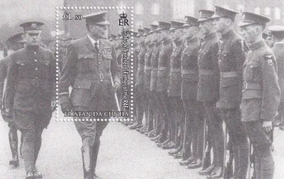 Tristan da Cunha 2008 The 90th Anniversary of the RAF - Royal Air Force Sheet. UMM