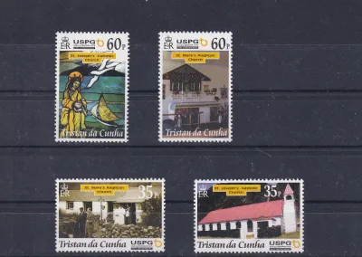 Tristan da Cunha 2001 Christmas - The 300th Anniversary of the Arrival of the First U.S.P.G. Missionary on Tristan da Cunha. UMM