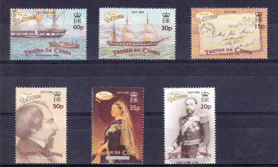 Tristan da Cunha 2001 Death Cent of Queen Victoria UMM set of (x6)