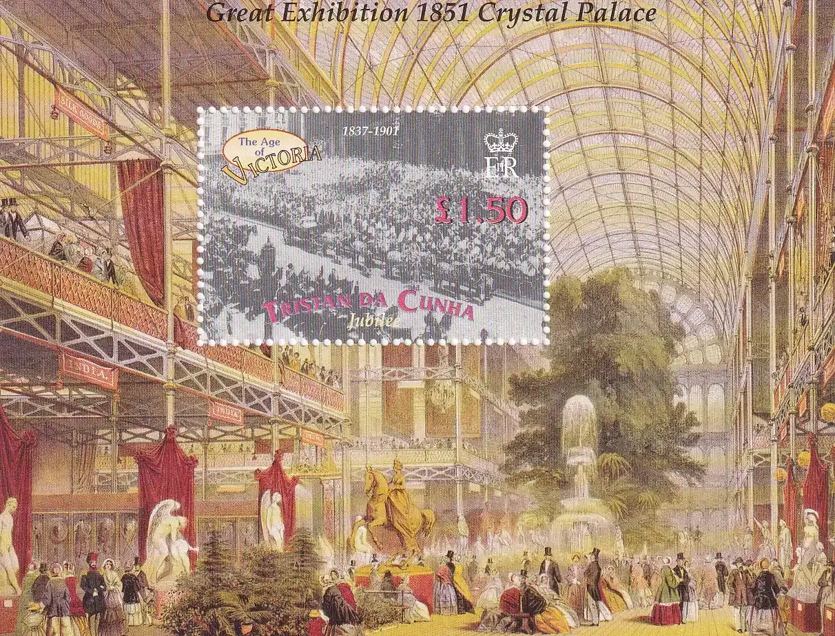 Tristan da Cunha 2001 Death Cent of Queen Victoria Sheet. UMM