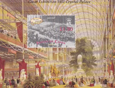 Tristan da Cunha 2001 Death Cent of Queen Victoria Sheet. UMM