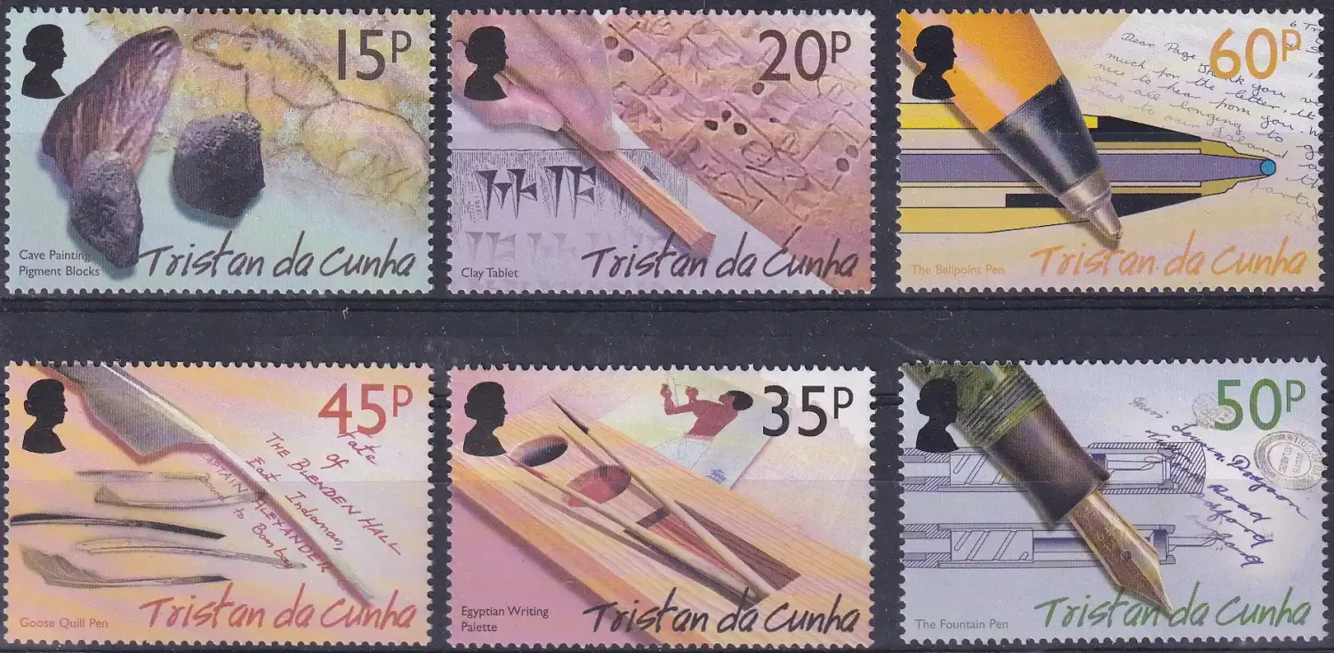 Tristan da Cunha 2004 history of writing. UMM