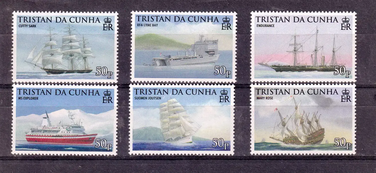 Tristan da Cunha 2009 Seafaring and Exploration UMM set of (x6)