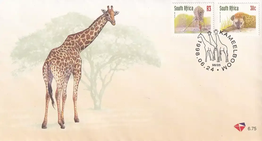 South Africa 1998 Mameelboom - Camel/Mammals. FDC