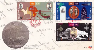 South Africa 2014. Beginning of World War I. FDC