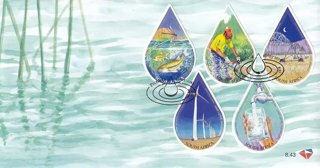 South Africa 2013 International Year of Water Cooperation - Using Water Wisely. FDC