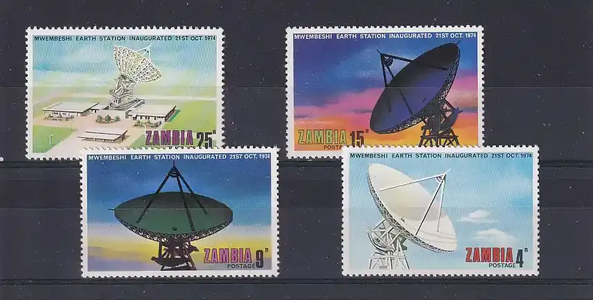 Zambia 1974 Inauguration of the Mwembeshi Earth Station. UMM
