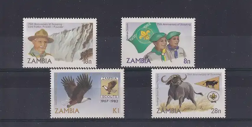 Zambia 1982 International Scouting Year. UMM