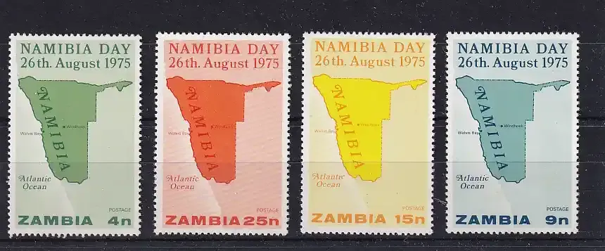 Zambia 1975 Namibia Day. UMM