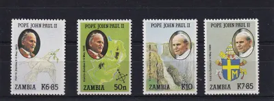 Zambia 1989 State Visit of Pope John Paul II. UMM