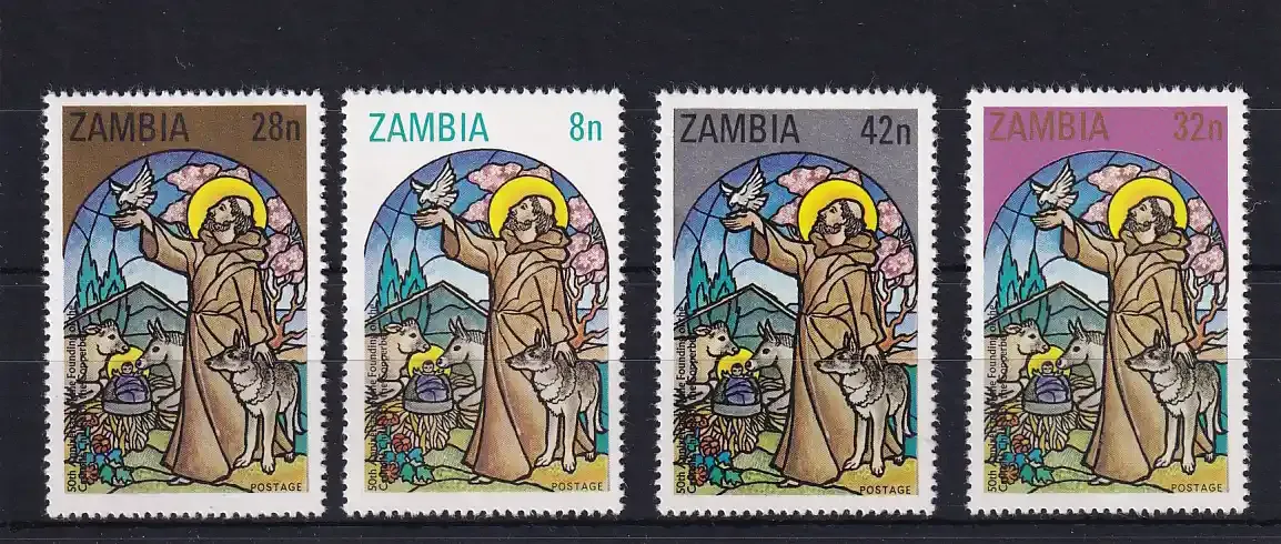 Zambia 1980 Christmas - The 50th Anniversary of the Catholic Church, Copperbeit. UMM