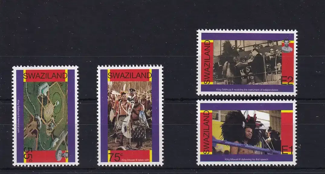 Swaziland 1998 The 30th Anniversary of Independence and the 30th Anniversary of the Birth of King Mswati III. UMM
