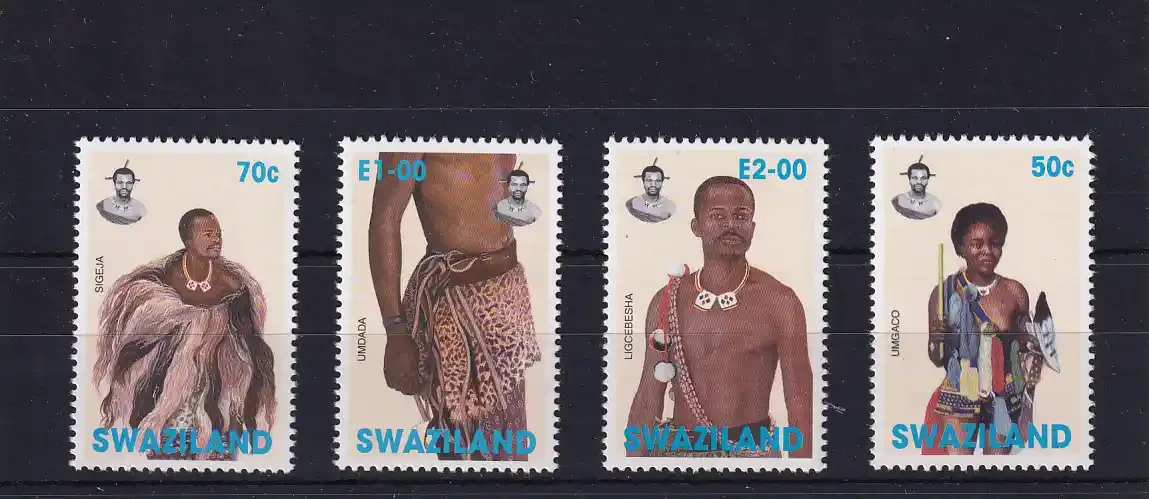 Swaziland 1997 Traditional Costumes. UMM