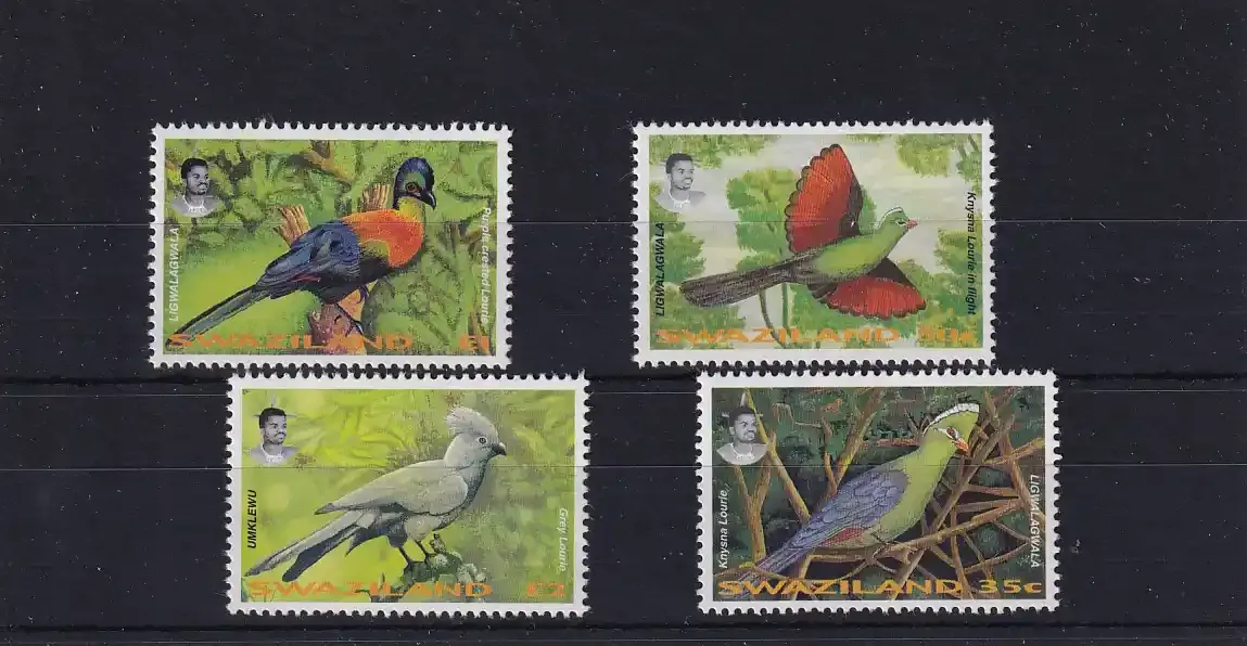 Swaziland 1995 Birds - Turacos. UMM