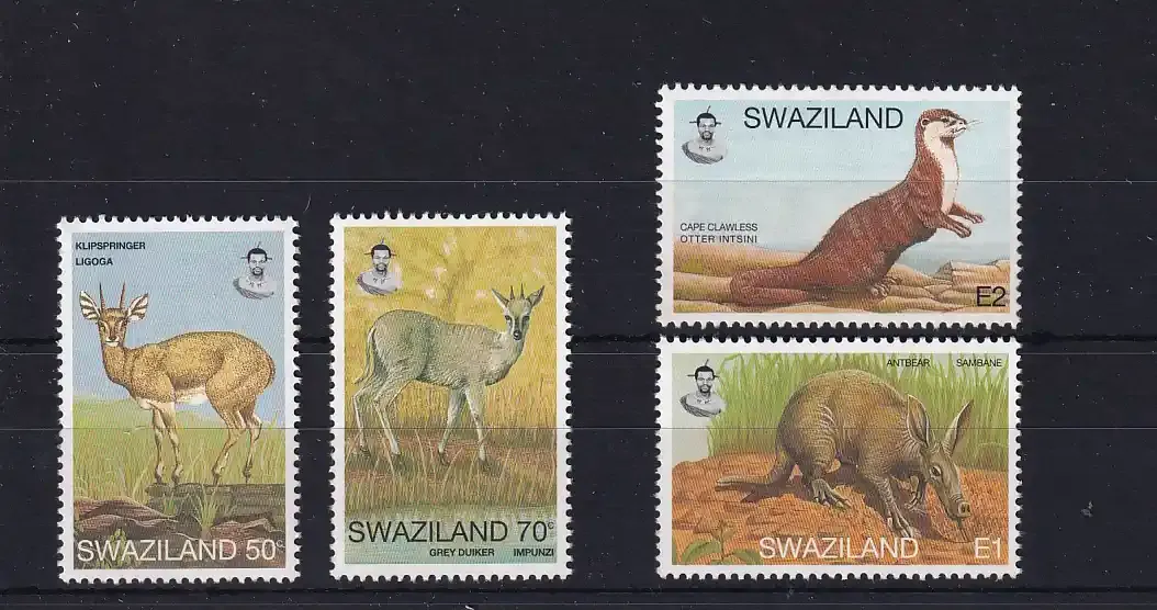 Swaziland 1997 Native Wild Animals/Mammals. UMM