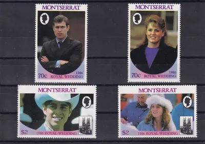 Montserrat 1986 The Royal Wedding of H.R.H. The Duke &amp; Duchess of York. UMM