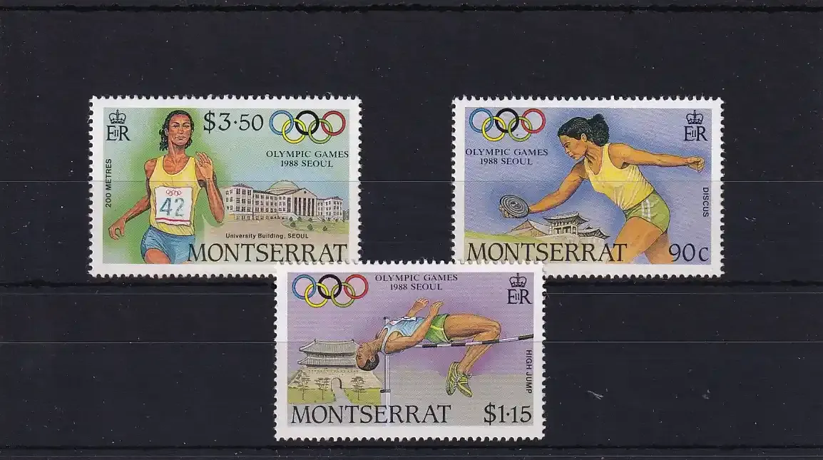 Montserrat 1988 Olympic Games - Seoul, South Korea. UMM