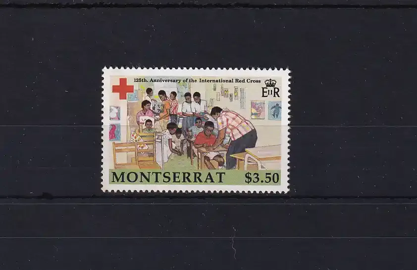 Montserrat 1988, The 125th Anniversary of the International Red Cross. UMM