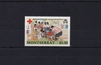 Montserrat 1988, The 125th Anniversary of the International Red Cross. UMM