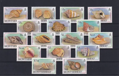 Montserrat 1988 Sea Shells. UMM