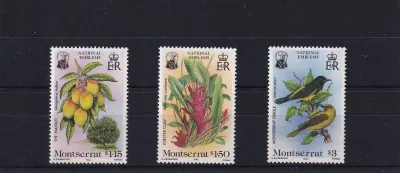 Montserrat 1985 Fauna &amp; Flora - National Emblems. UMM