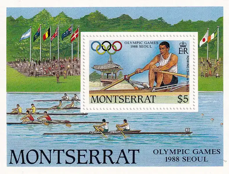 Montserrat 1988 Olympic Games - Seoul, South Korea M/Sheet. UMM