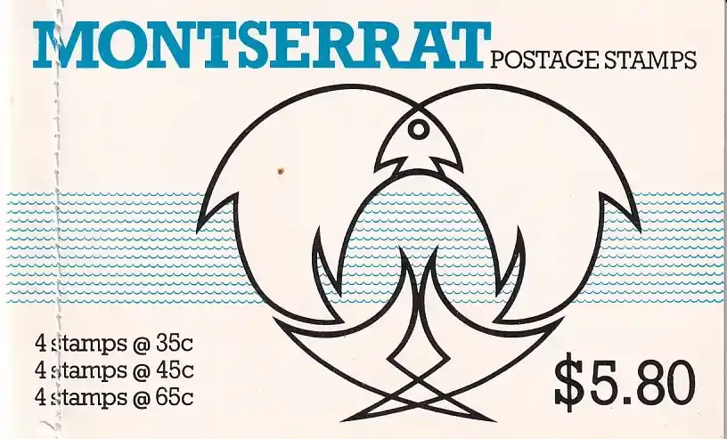 Montserrat: Self-Adhesive Stamps, complete booklet. Caribs Artifacts UMM