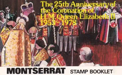 Montserrat QEII STAMP BOOKLET MNH 1978 CORONATION 25TH ANNIVERSARY. UMM