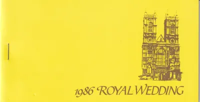 Montserrat 1986 Royal Wedding Prince Andrew &amp; Sarah Stamp Booklet. UMM