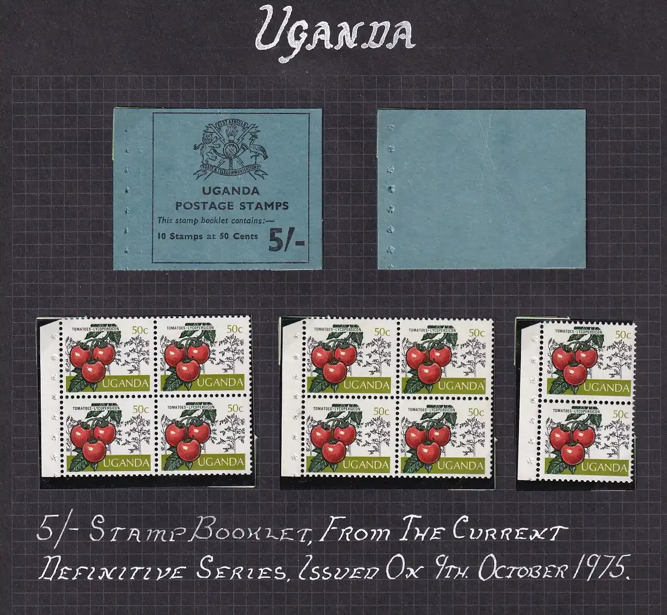Uganda 1975  5/- Booklet/Crops. UMM