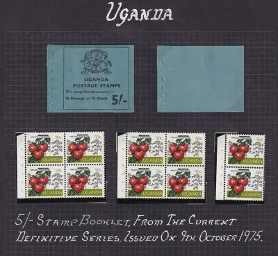 Uganda 1975  5/- Booklet/Crops. UMM