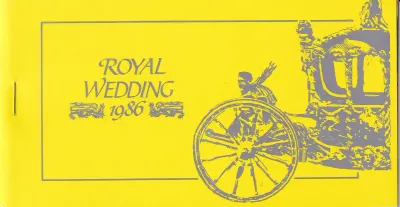 Montserrat 1986 Royal Wedding Prince Andrew &amp; Sarah Stamp Booklet. UMM