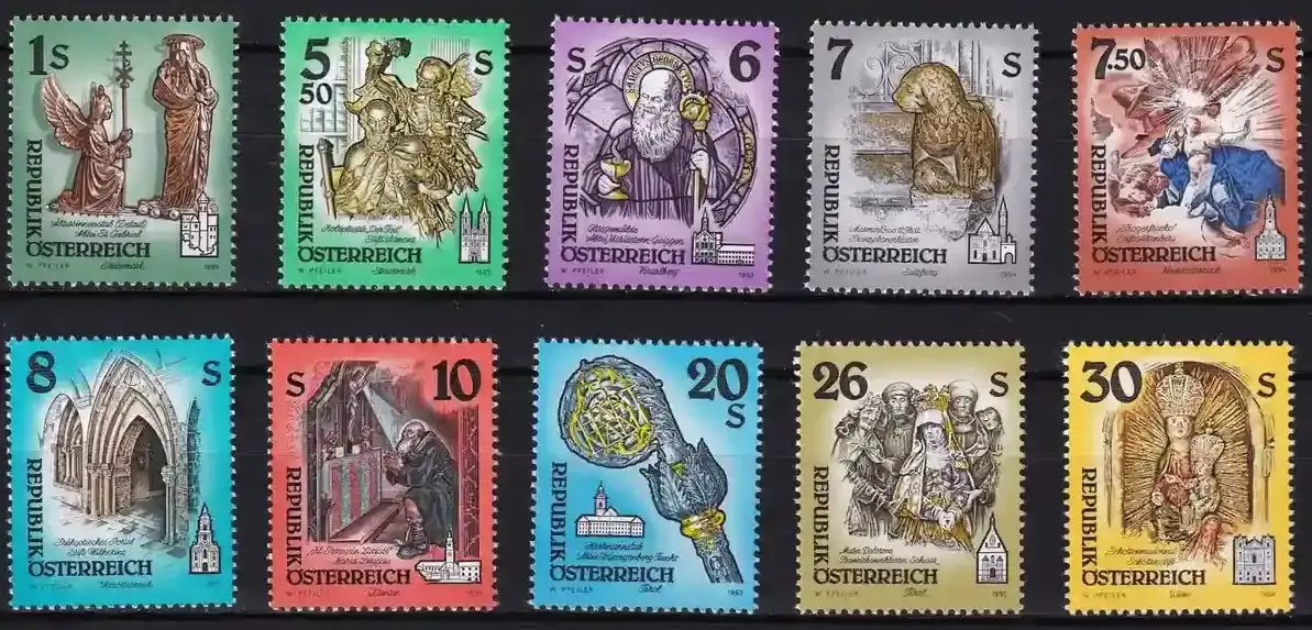 Austria 1995 Monasteries/Abbey/Art/Architecture/Statues/Religion. MNH