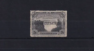 1905 B.S.A, Waterfalls 2´6Sh´P, SPECIMEN stamps, MM