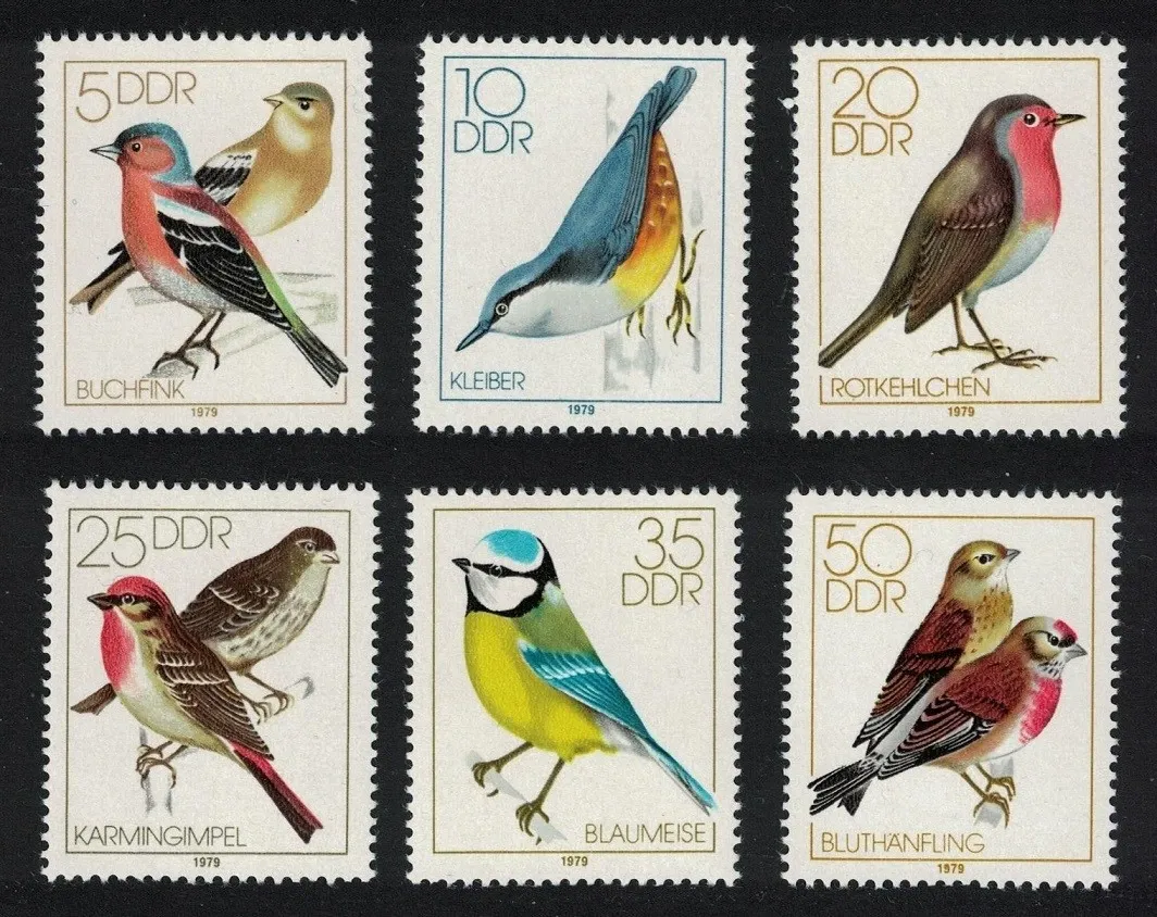 East Germany (DDR) 1979 Birds, Songbirds. MNH