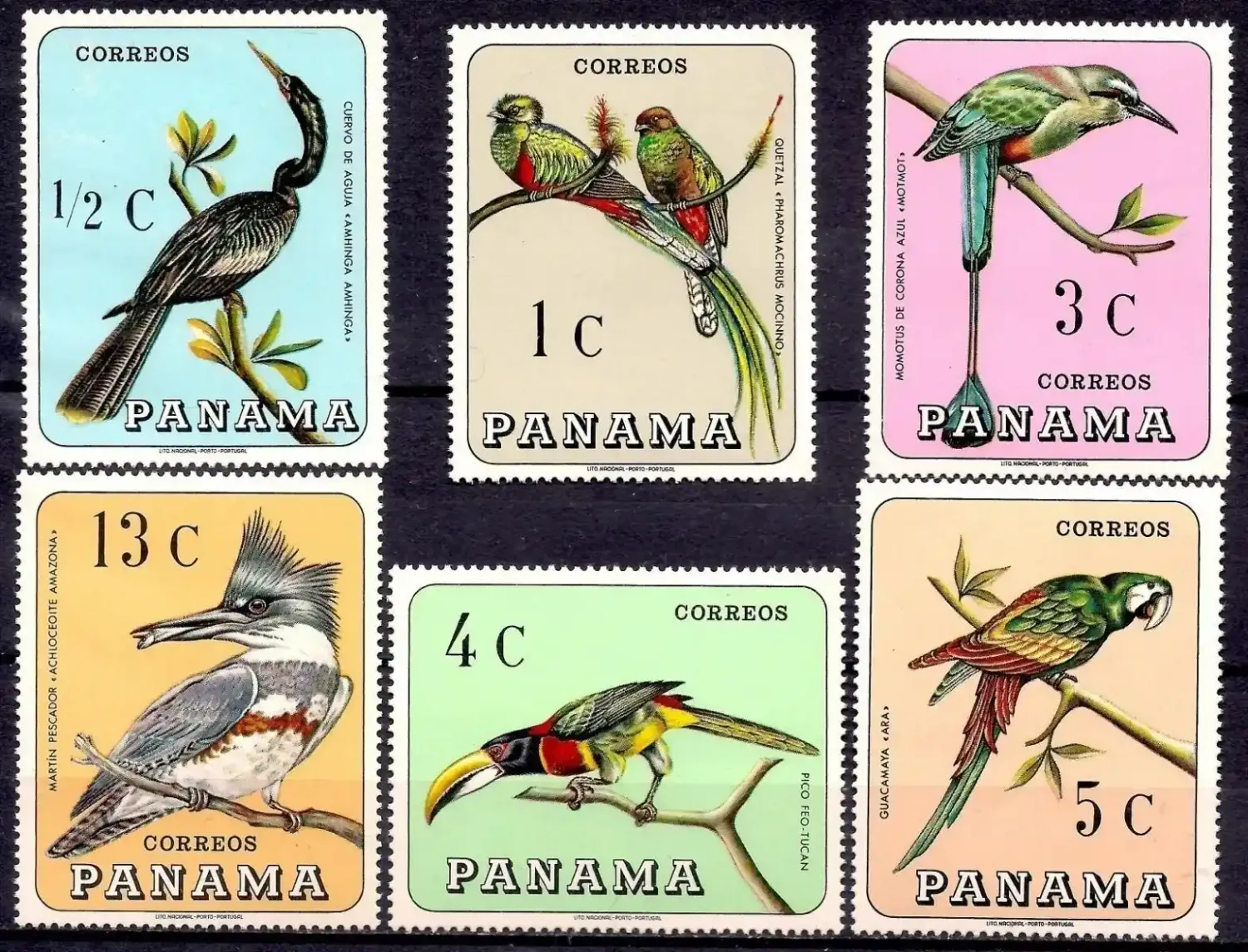 Panama 1967 Birds. MNH