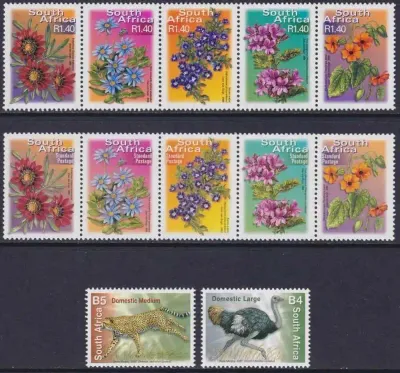 South Africa 2007 7th Definitive Series additional values 2001, 2003, 2007. Flowers/Mammals. (MNH) South Africa 2007 7th Definitive Series additional values 2001, 2003, 2007. Flowers/Mammals. (MNH)