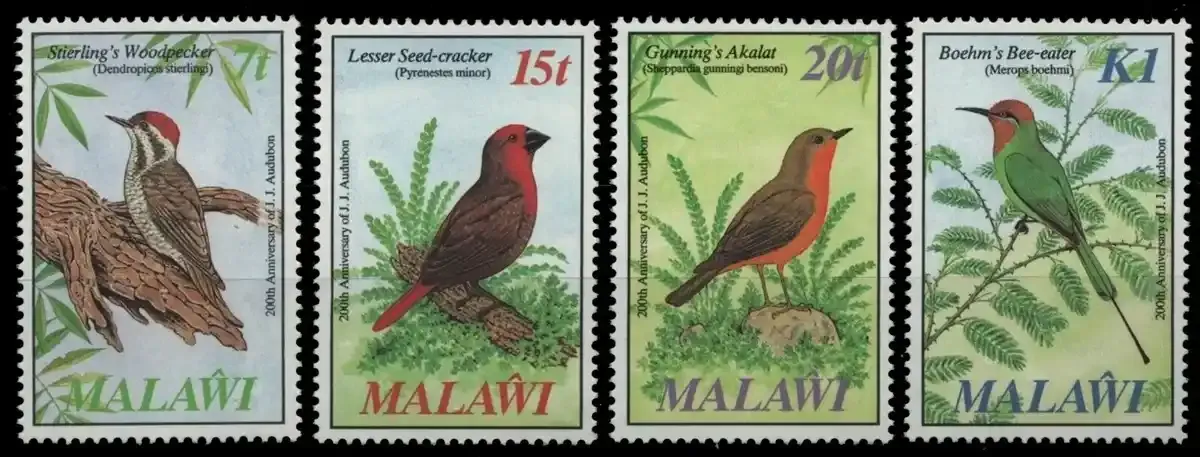 Malawi 1985. Audubon Birds. MNH