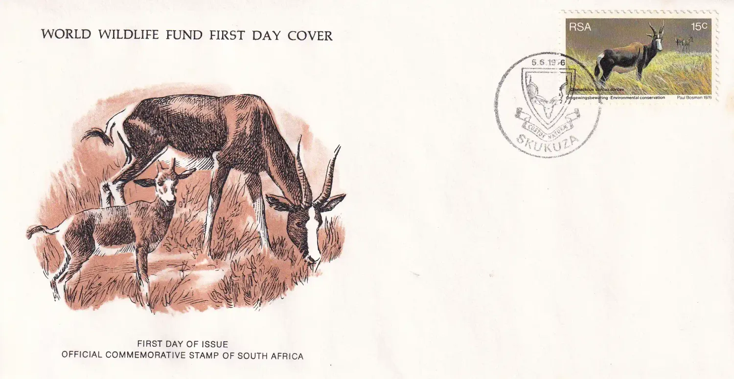 WWF 1974-1977 Wildlife First Day Cover